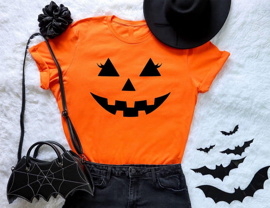 Pumpkin Face Halloween T-Shirt