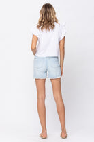 HIGH WAIST BLEACH LIGHT CUT OFF SHORTS-How Cute is That? Boutique