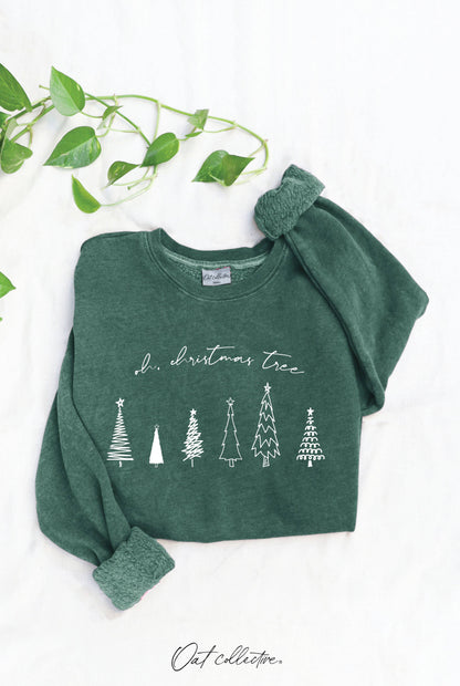 OH CHRISTMAS TREE  Mineral Graphic Sweatshirt