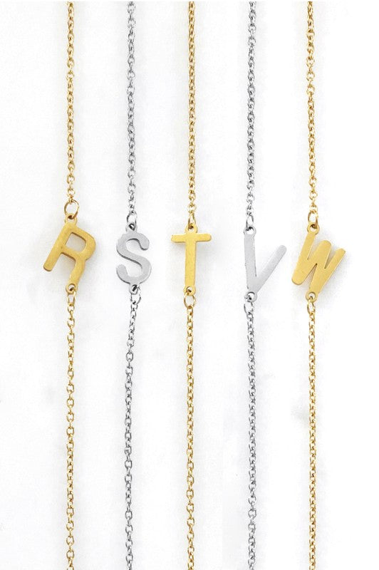 Initial Necklace (Waterproof)-How Cute is That? Boutique