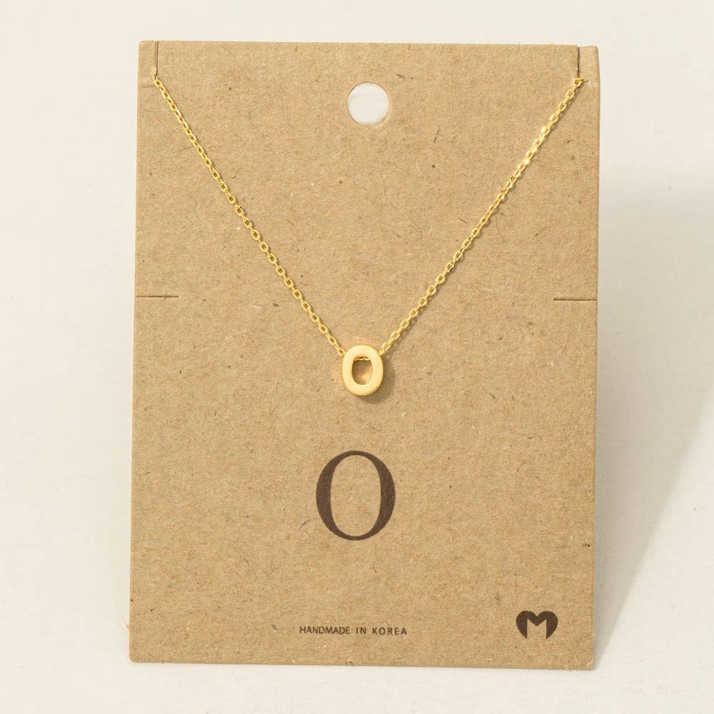 Initial Pendant Necklace-How Cute is That? Boutique