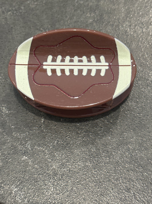 Football hair claw clip