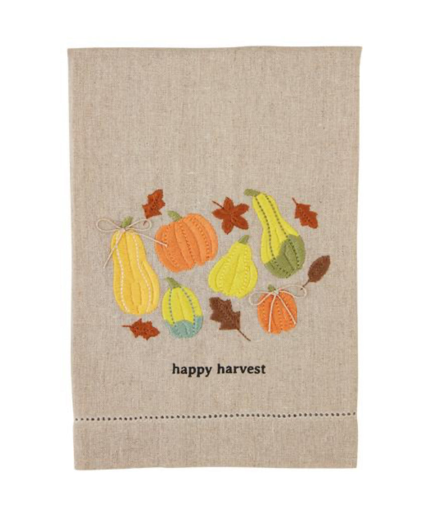 Mudpie Fall stitch towel-How Cute is That? Boutique
