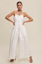 Wrap Around Wide Pant Jumpsuit-How Cute is That? Boutique