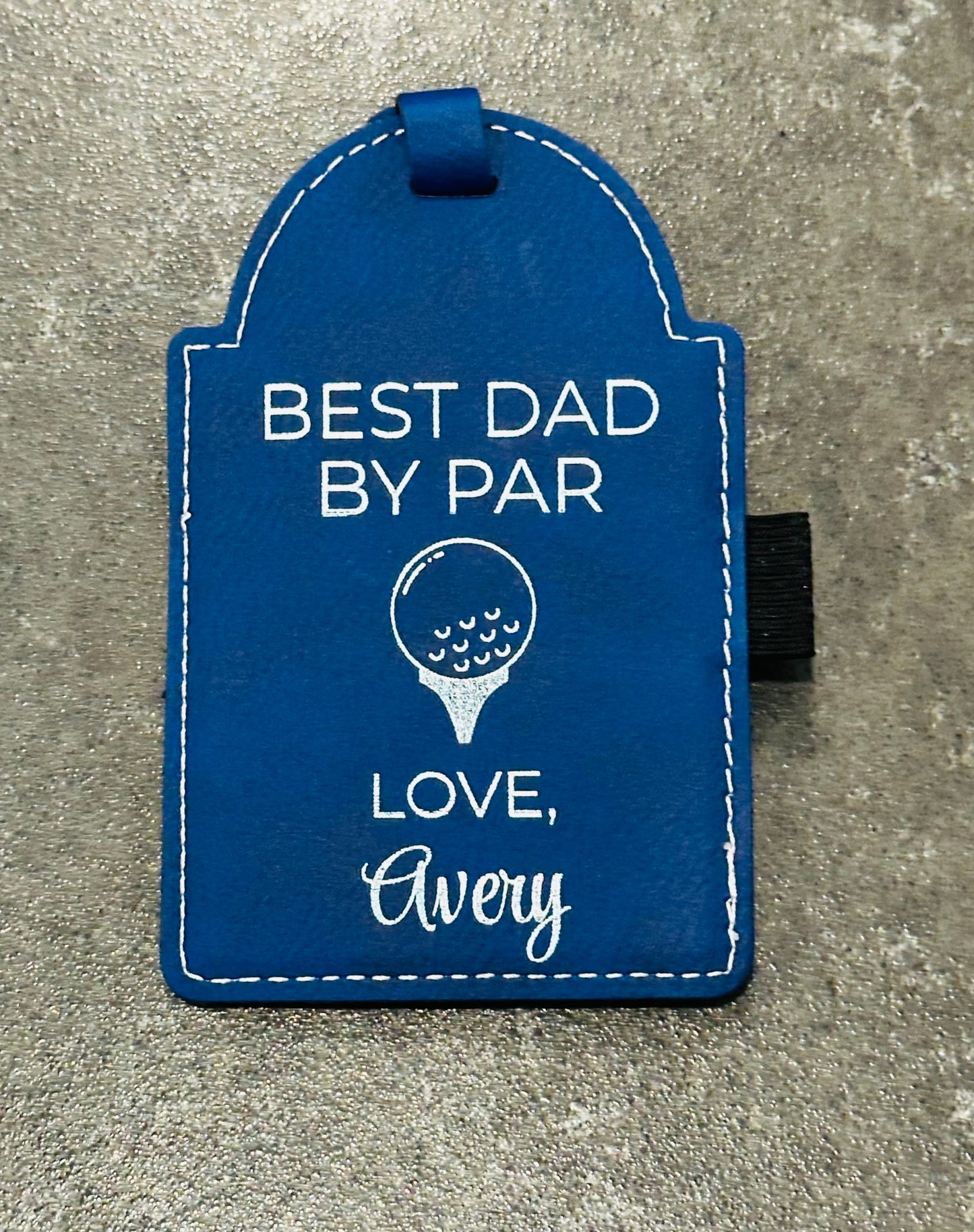 Personalized Golf Tee Holder Tag