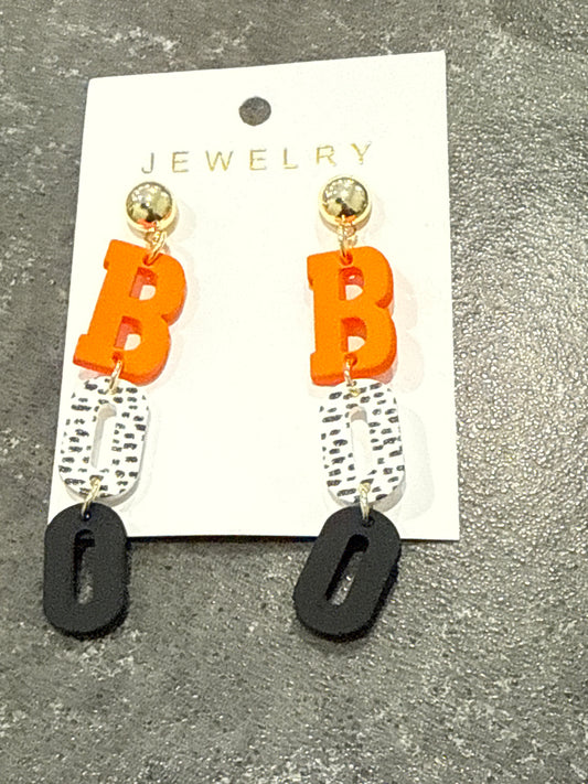 Boo Halloween Earrings