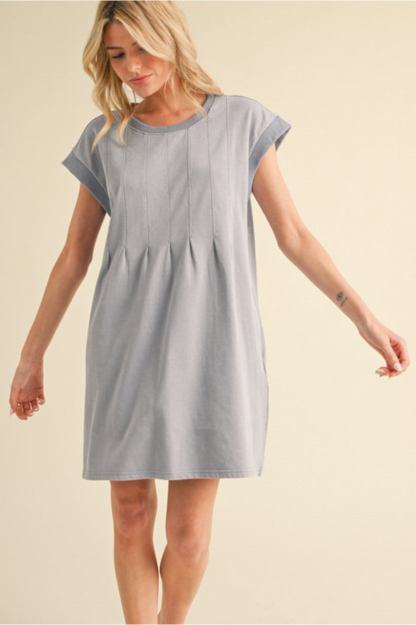 Solid U neck Dress-How Cute is That? Boutique