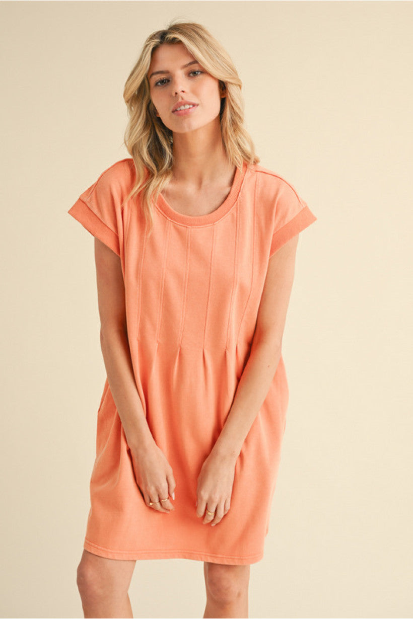 Solid U neck Dress-How Cute is That? Boutique