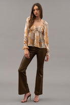 MULTICOLOR PEASANT BLOUSE-How Cute is That? Boutique