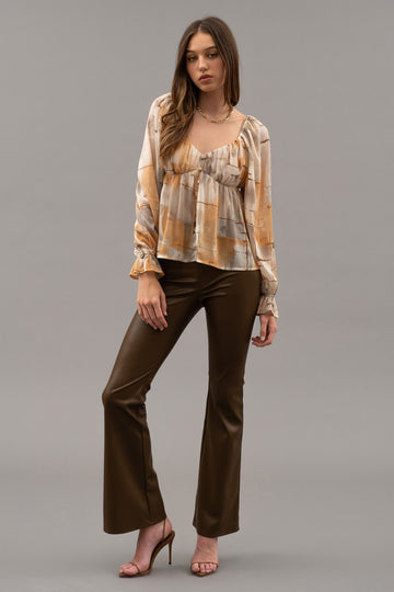MULTICOLOR PEASANT BLOUSE-How Cute is That? Boutique