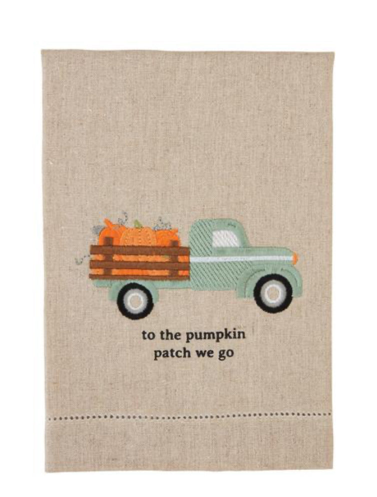 Mudpie Fall stitch towel-How Cute is That? Boutique