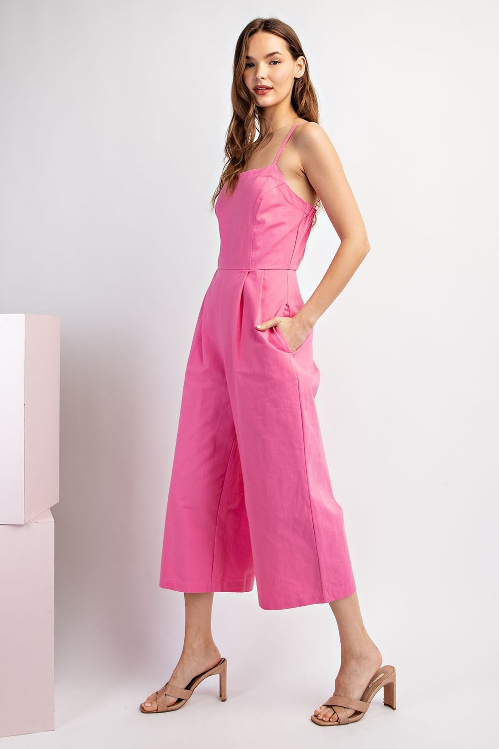SOFT WASHED JUMPSUIT in Pink-How Cute is That? Boutique