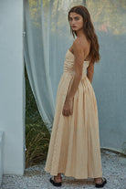 Promenade Yellow Stripe Dress-How Cute is That? Boutique