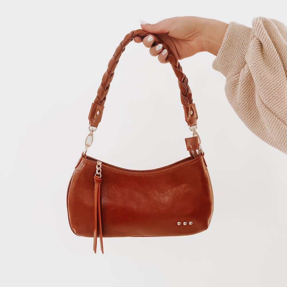 Brynlee Braided Vegan Leather Crossbody & Shoulder Bag-How Cute is That? Boutique