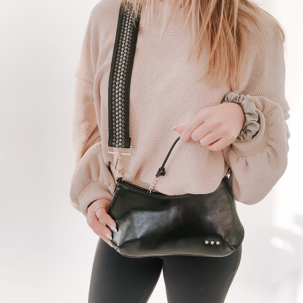 Brynlee Braided Vegan Leather Crossbody & Shoulder Bag-How Cute is That? Boutique