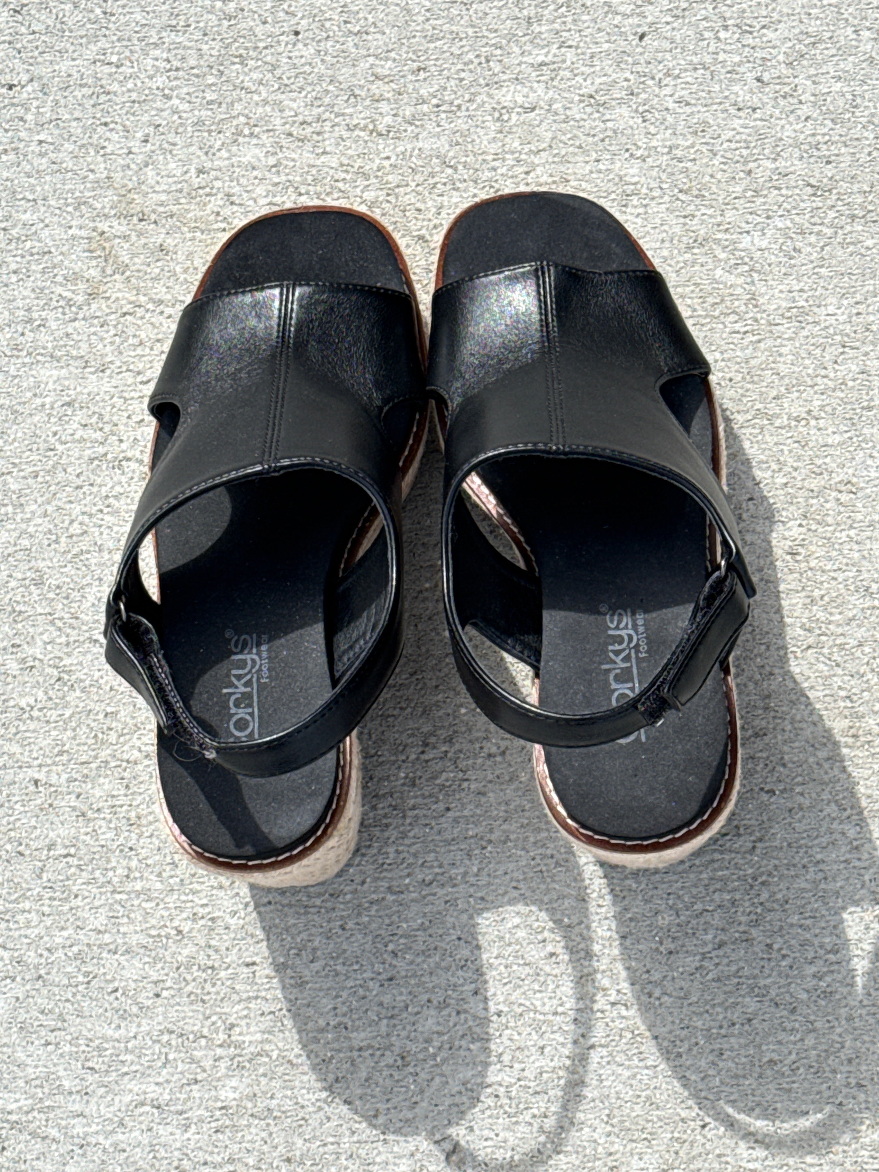 Corky's Black Wedges-How Cute is That? Boutique