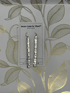 Silver Drop Earrings-How Cute is That? Boutique