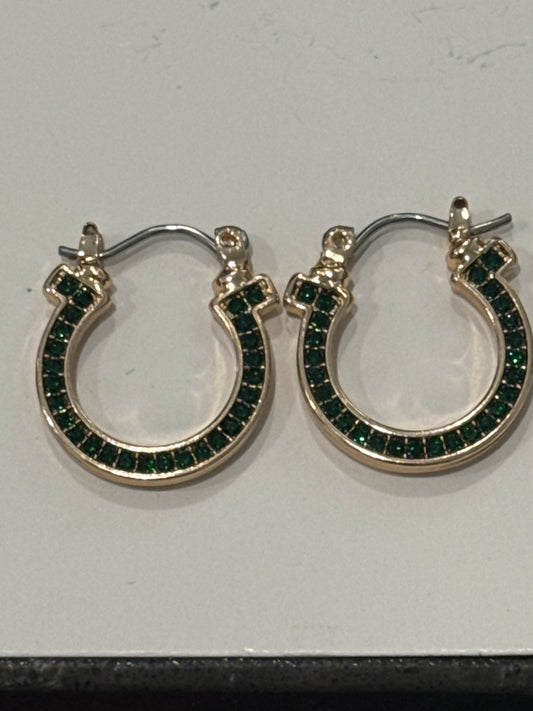 St. Patrick’s day Horseshoe Earrings