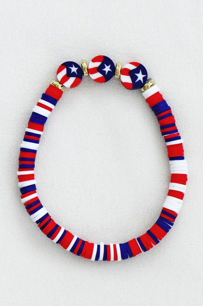 Americana Patriotic Sead Bracelet