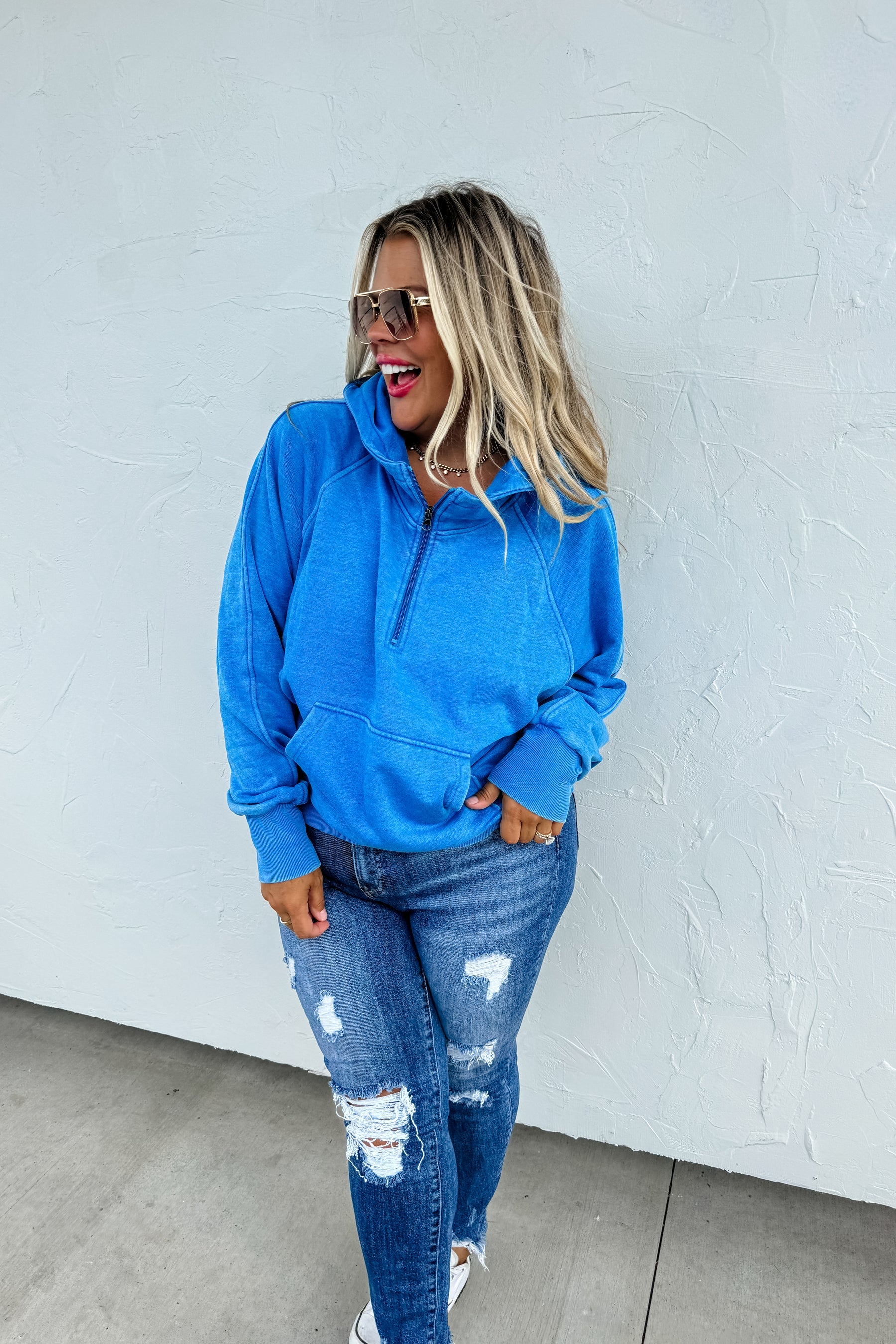 Easy Does It Pullover Hoodie Sweatshirt-How Cute is That? Boutique