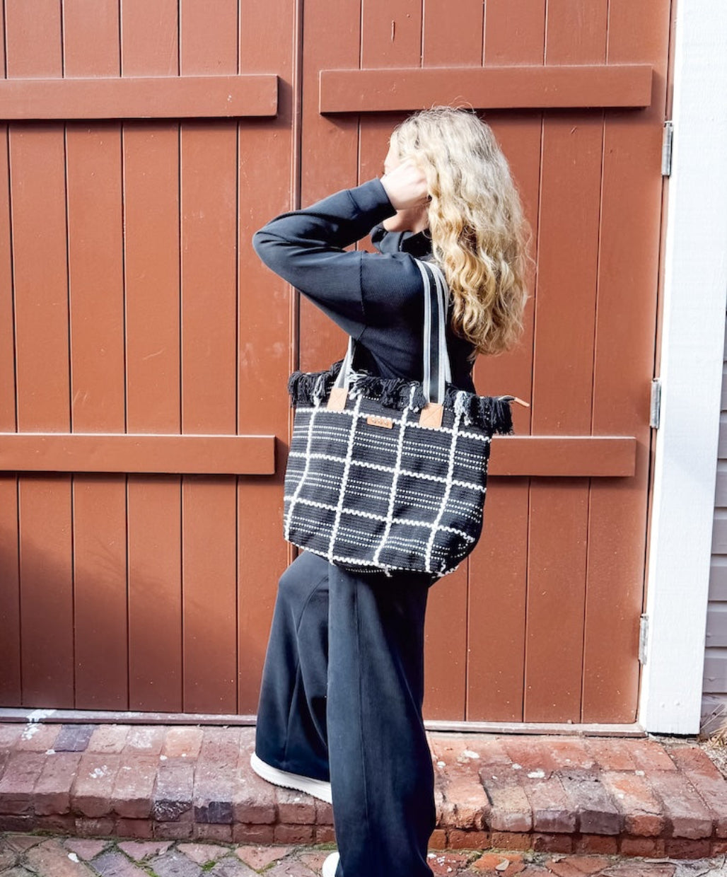 Faye Fringe Tote Bag-How Cute is That? Boutique