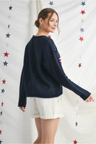 American flag print crochet knit top-How Cute is That? Boutique