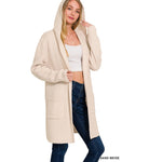 Hoodie Sweater Cardigan-How Cute is That? Boutique