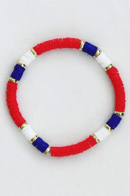 Americana Patriotic Sead Bracelet
