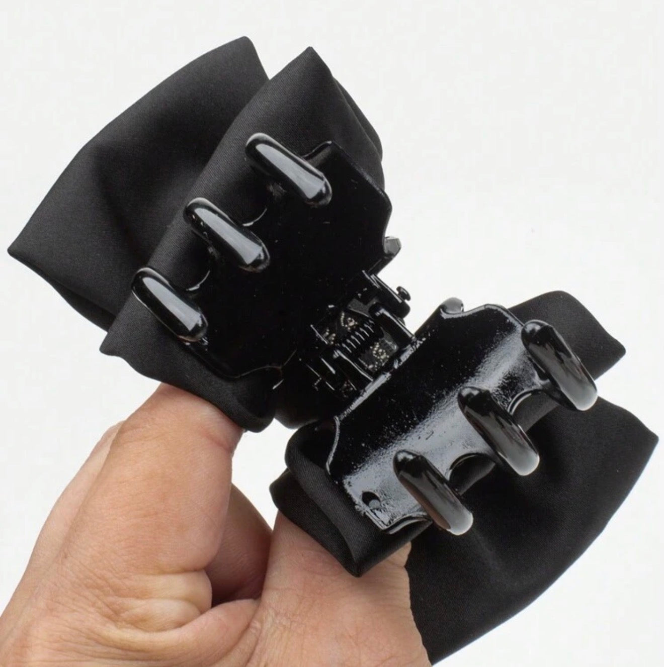 Fabric Bow Hair Claw- small-How Cute is That? Boutique