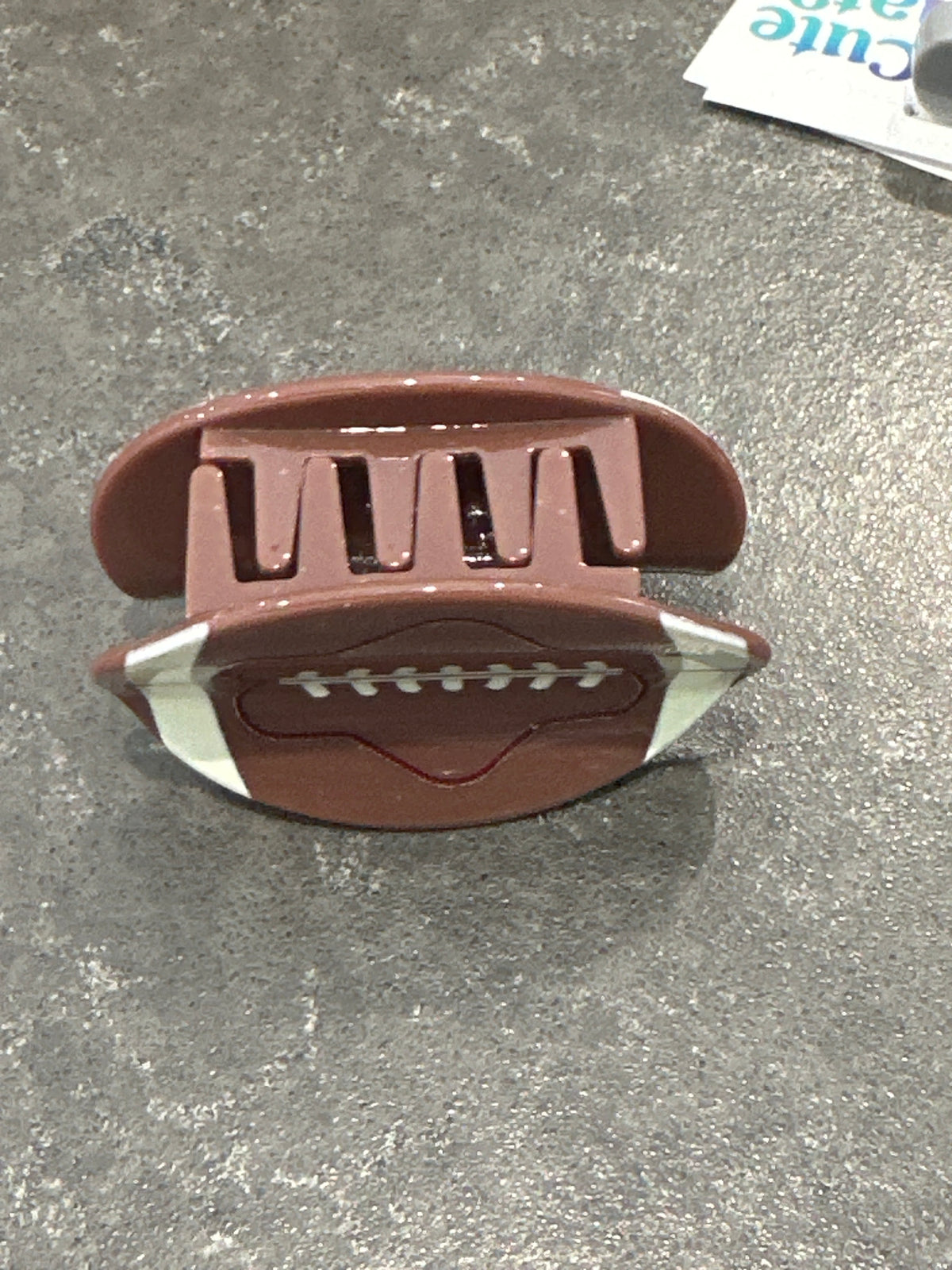 Football hair claw clip-How Cute is That? Boutique