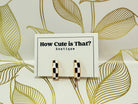 Black & White Checkered Small Hoops-How Cute is That? Boutique