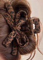 Leopard Print Bow Hair Claw-How Cute is That? Boutique