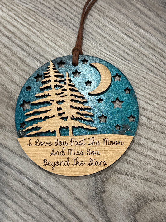 Love and Miss you beyond the stars Ornament