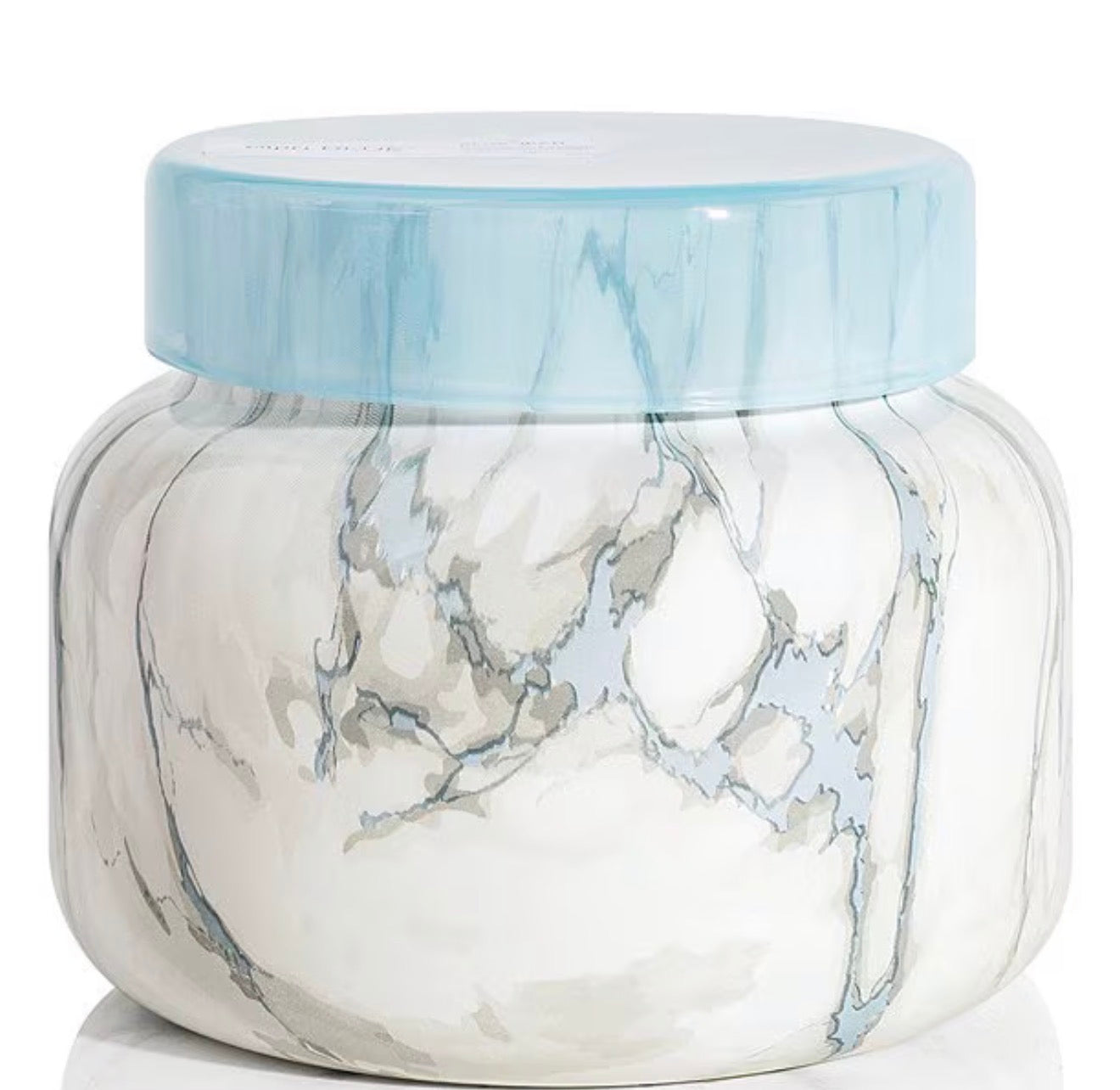 Blue Jean Modern Marble Jar Printed Travel Tin, 19oz