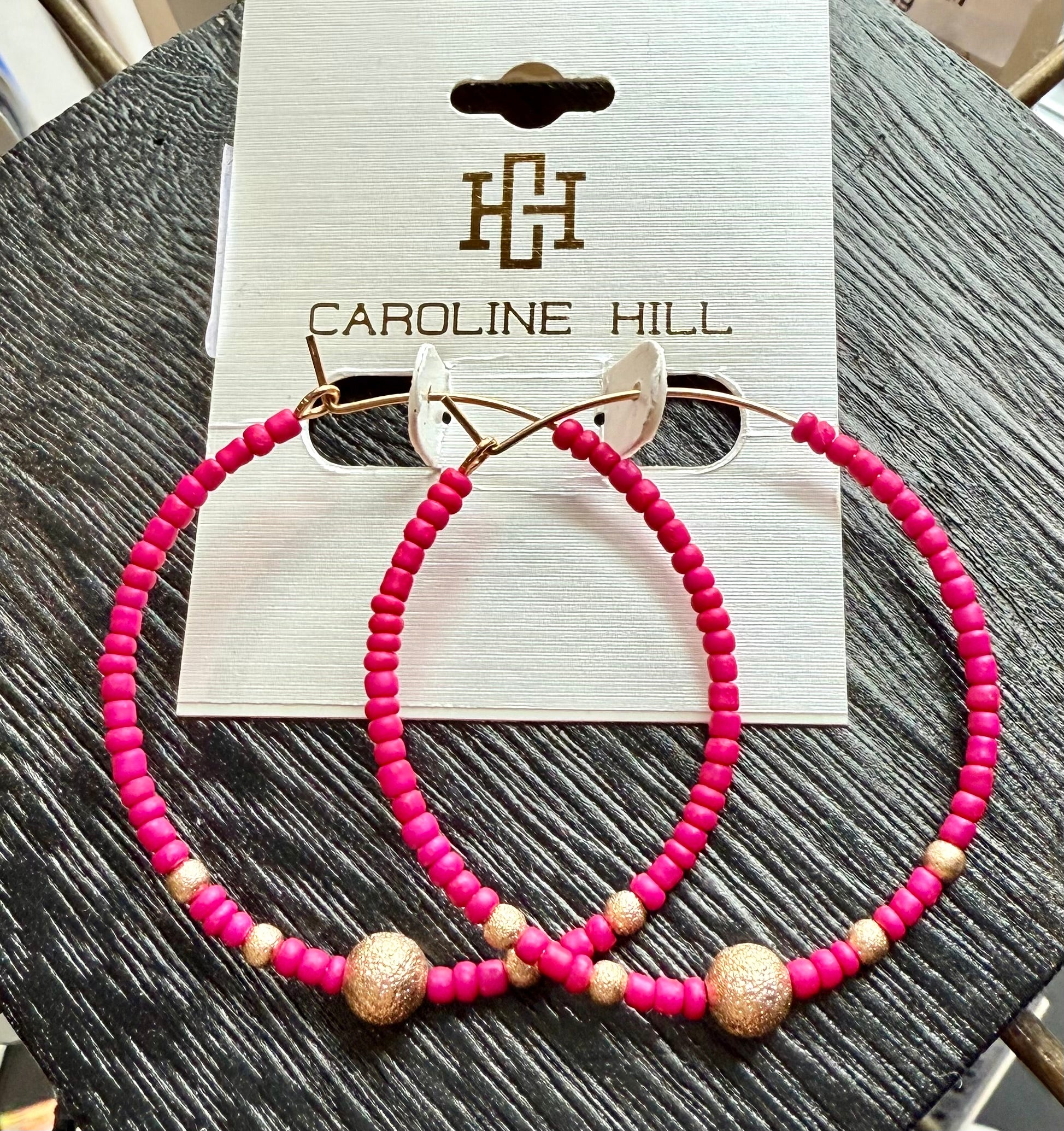 Maranda beaded Hoops-How Cute is That? Boutique