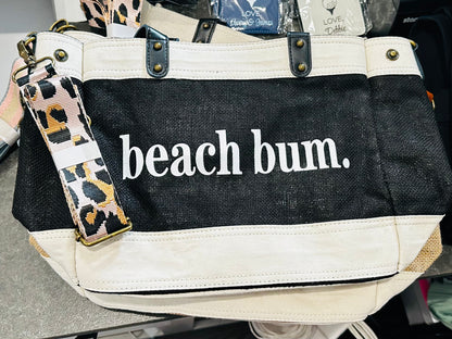 BEACH BUM beach bag