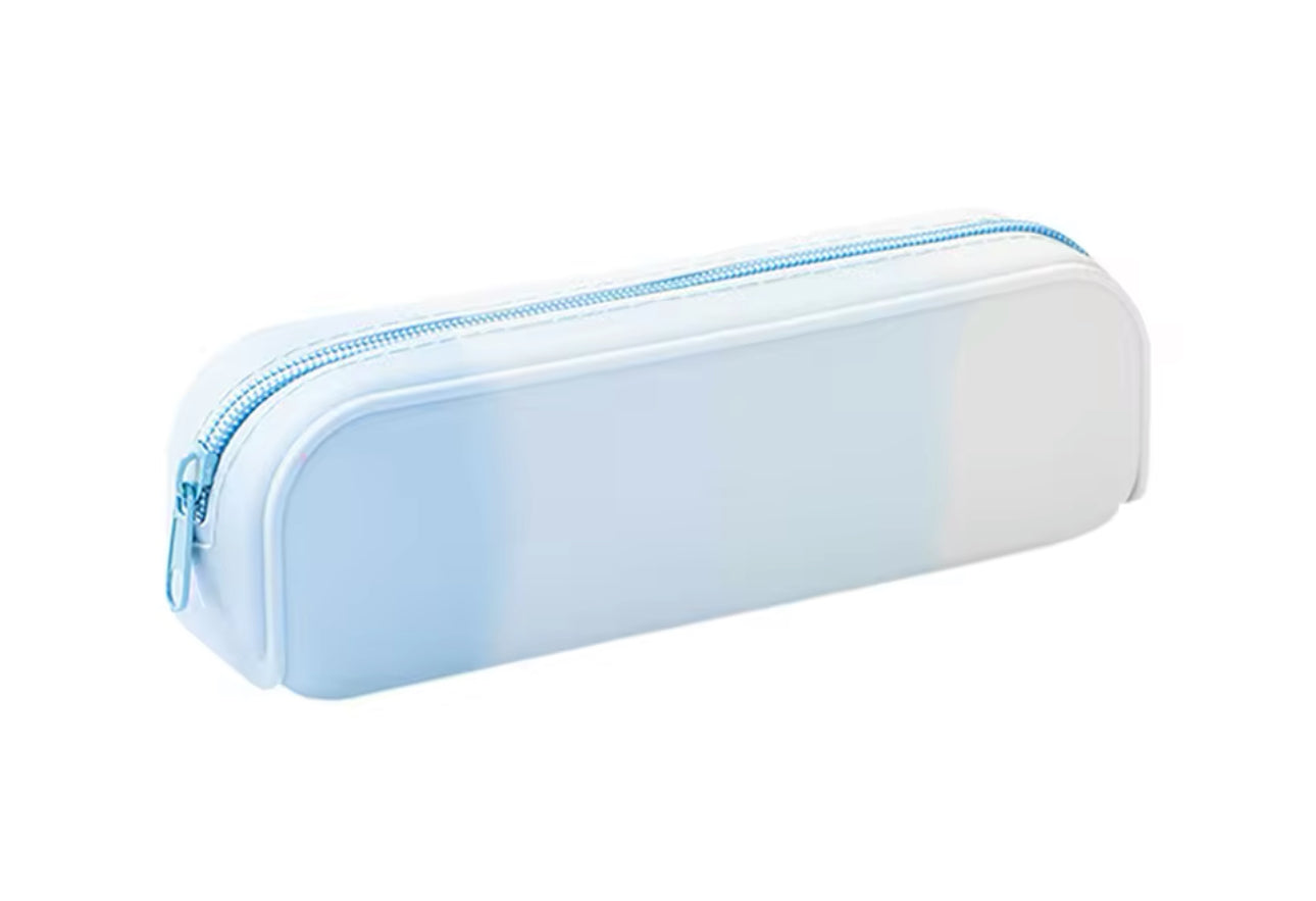 Soft Silicone Ombre Pencil Case or Makeup Bag