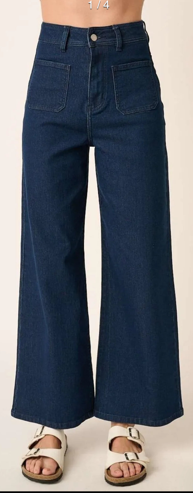 POCKET STRAIGHT LEG DARK DENIM PANTS-How Cute is That? Boutique