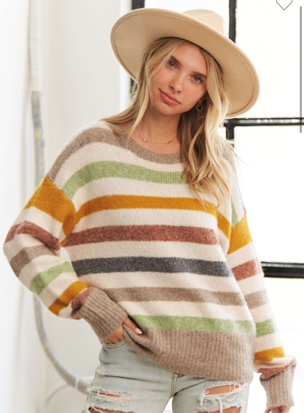 Multi Color Stripe Sweater