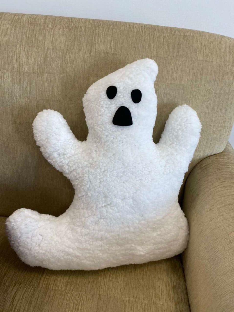 Halloween Ghost Sherpa Pillow-How Cute is That? Boutique