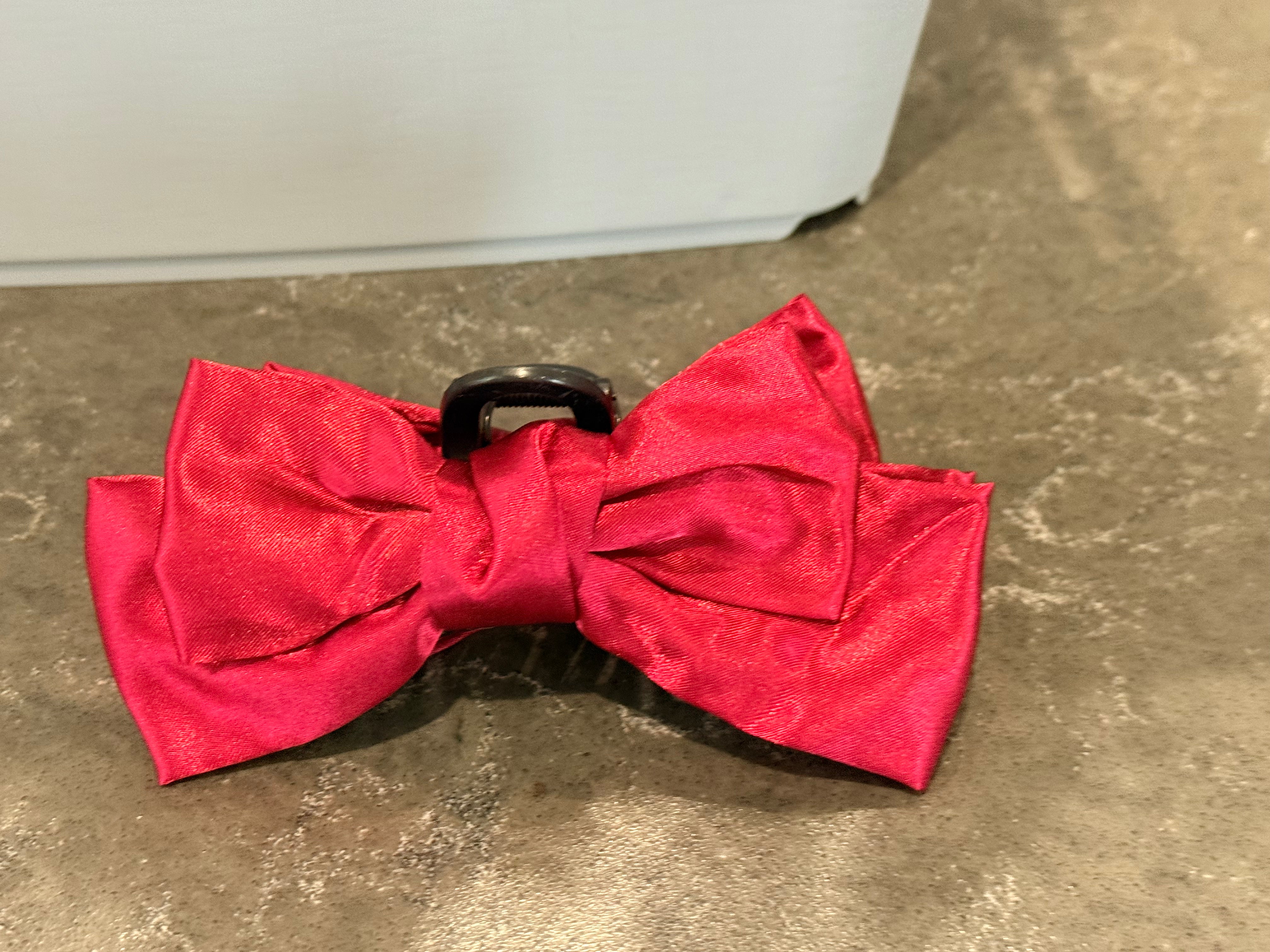 Fabric Bow Hair Claw- large-How Cute is That? Boutique
