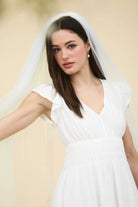 SOLID SHIRRED WAIST V NECK MINI DRESS-How Cute is That? Boutique