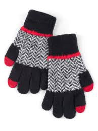 Bowie Winter Gloves in black & red