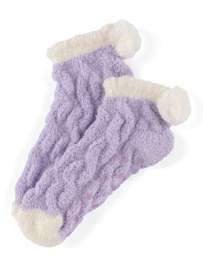 Shiraleah Tess home socks- purple