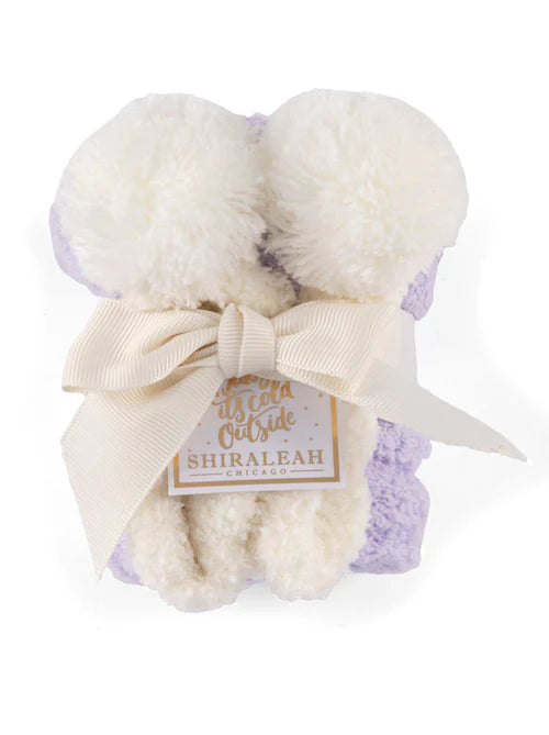 Shiraleah Tess home socks- purple