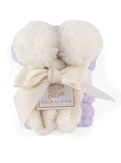 Shiraleah Tess home socks- purple