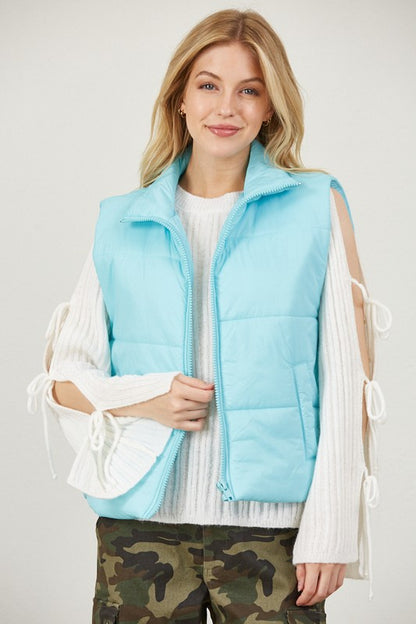 Pastel Spring Puffed Vests