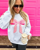 Bow Patch Sweatshirt-How Cute is That? Boutique