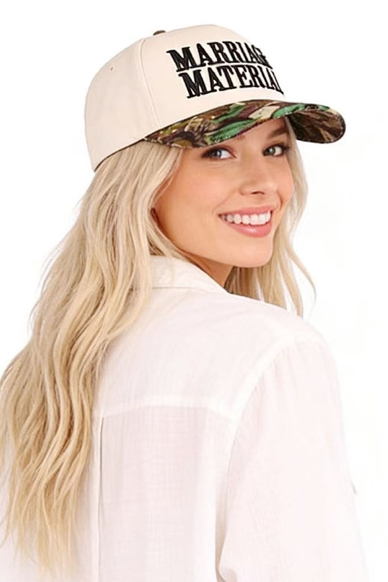 Marriage Material Trucker Hat-How Cute is That? Boutique