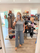 Mineral Wash Lounge Set-How Cute is That? Boutique